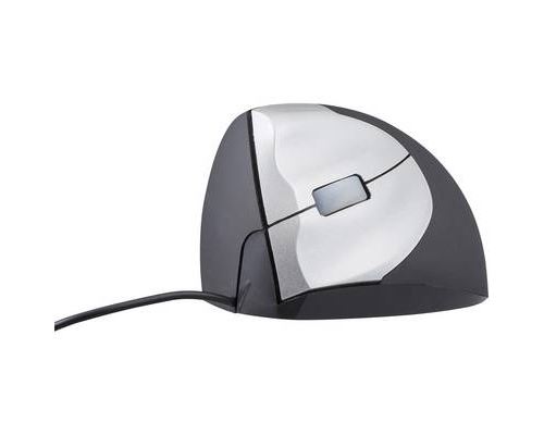 Souris ergonomique BakkerElkhuizen HandShake filaire laser ergonomique noir, argent 