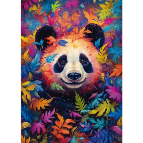 Non Communiqué Puzzle 1000 Pièces : Le Panda Dans La Forêt Arc-En-Ciel