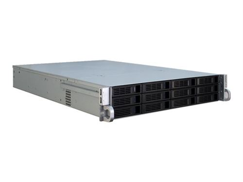 Inter-Tech IPC 2U-2412 - Montable sur rack - 2U - SSI EEB - pas d'alimentation - USB