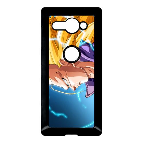 Coque My-Kase pour Xperia XZ2 Compact - dragon ball gt trunks super saiyan 3 - Plastique Noir
