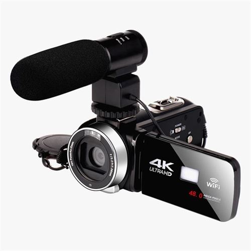 Caméscope Numérique 4K HD Vision Nocturne 48MP WiFi Zoom 16x Stabilisation YONIS