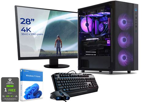 Sedatech Pack PC Gamer Watercooling • Intel i9-12900KF • RTX4080 • 32Go DDR5 • 1To SSD M.2 • 3To HDD • Windows 11 • Moniteur 28