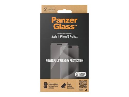 PanzerGlass Protection Ecran iPhone 15 Pro