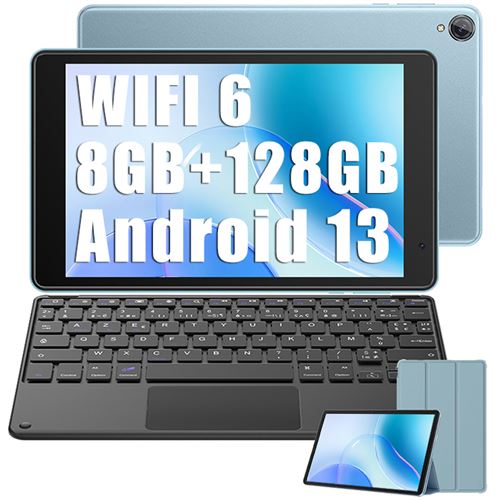 Tablette tactile Blackview Tab 50 WiFi Tablette Tactile 8 pouces HD  8Go+128Go/SD 1To 5580mAh WiFi 6 Tablette PC Android 13 - Gris