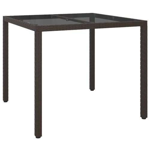 VIDAXL - Table de salle à manger - 90x90x75 cm - Marron - Image 2