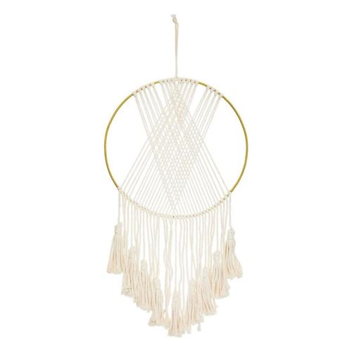 Non Communiqué Blanc Atmosphera Créateur D'intérieur - Déco Murale Macramé "Soline" 77Cm