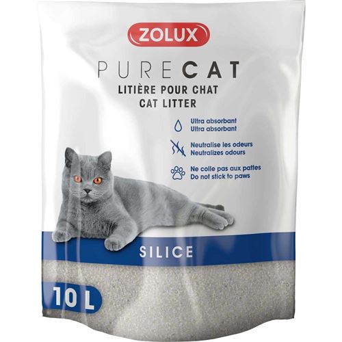 Comparer les prix de Zolux - Litière silice nature Purecat 10 litres