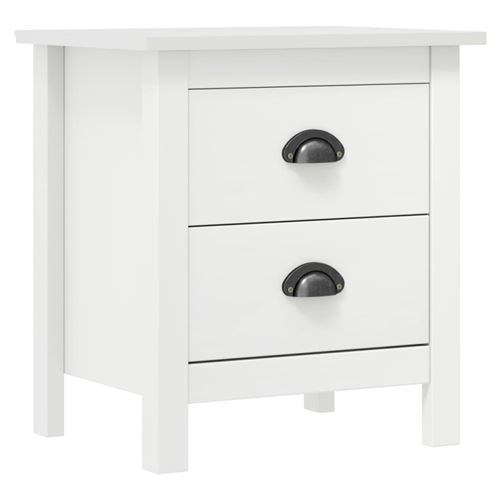 Vidaxl Blanc Table De Chevet Hill - Image 3
