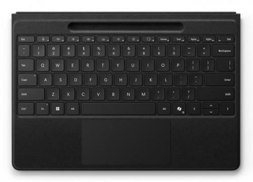 Non Communiqué Noir Microsoft Surface Pro Flex Keyboard - Clavier - Avec Pavé Tactile, Accéléromètre, Plateau De Rangement Et De Chargement Du Surface Slim Pen 2 - Rétroéclairé - Sans Fil - Bluetooth Le - Azerty - Français