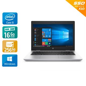 HP Probook 640 G4 - Core i5 Gen 7 - 32Go RAM - 256Go SSD - Windows 10 - 1