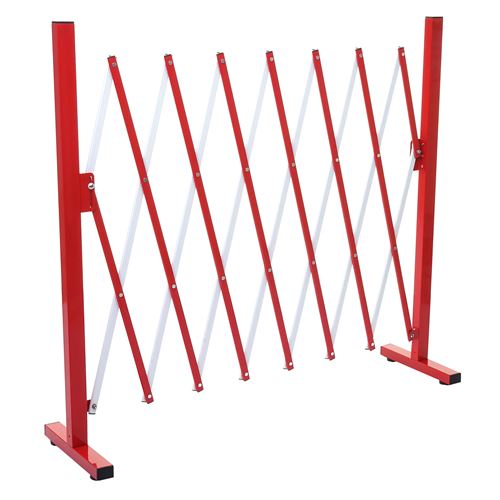 Grillage MENDLER HWC-B34, aluminium rouge/blanc hauteur 103cm, largeur 28-200cm