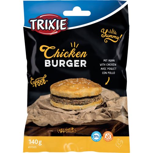 Chicken Burger pour chiens au poulet et à la peau de buffle. 140g. - Trixie - TR-31505