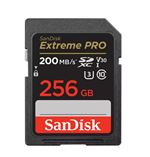 SanDisk Extreme Pro - Carte mémoire flash - 256 Go - Video Class V30 / UHS-I U3 / Class10 - SDXC UHS-I