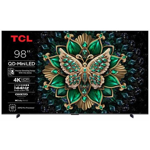 TCL C6K 98C6K Fernseher 2,49 m (98") 4K Ultra HD Smart-TV WLAN Metallisch