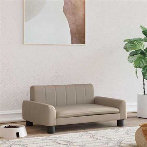 Vidaxl Lit Pour Chien Cappuccino 70x45x30 Cm Similicuir
