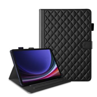 Étui pour tablette FLOODKING Samsung Galaxy Tab S10 FE folio matelassé avec support, Noir - 1