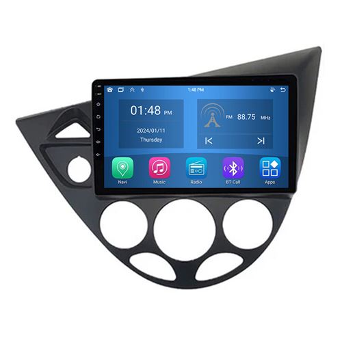 Autoradio RoverOne® Bluetooth CarPlay Android Auto Navigation 4Go RAM 64Go ROM pour Ford Fiesta 1995-2001 Focus MK1 1998-2004