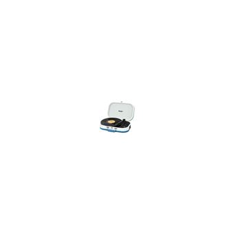 Platine vinyle nomade tt 1020 bt blanche turquoise trevi - 1