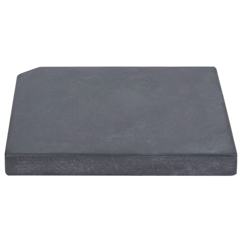 VidaXL Plaque de poids de parasol Noir Granite Carré 25 kg