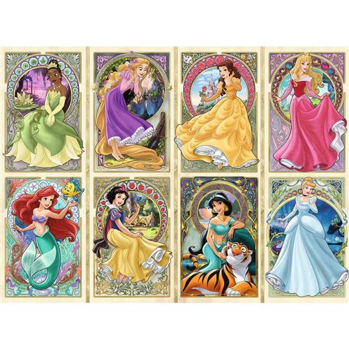 Non Communiqué Puzzle 1000 Pièces - Disney Princesses Art Nouveau