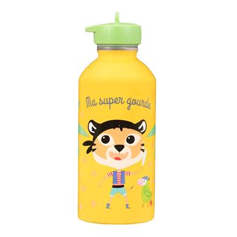 Gourde Inox Enfant - Ma Super Gourde - Tigre - Draeger Paris