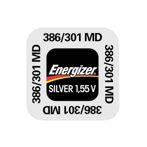 ENERGIZER Blister de 1 Pile Oxyde d Argent pour montres 386/301 SR43W 1,55V