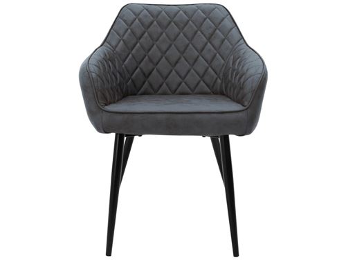 Ml-Design Noir Lot De 2 Chaises - Anthracite Similicuir - Image 3