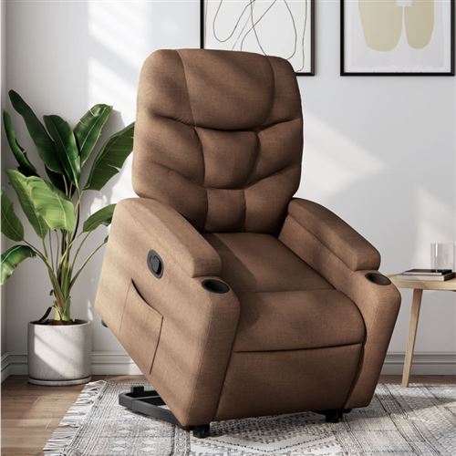 Non Communiqué Marron Vidaxl Fauteuil De Relaxation Inclinable Tissu