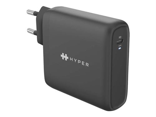 HyperJuice - Adaptateur secteur - CA 100-240 V - 100 Watt - connecteurs de sortie : 1 - Europe - noir - pour Google Chromebook