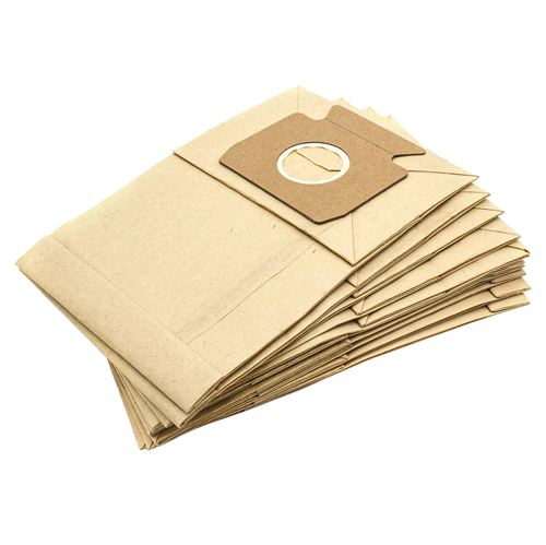 vhbw 10x Sacs remplacement pour Swirl M48 pour aspirateur - papier, Typ B, 22cm x 15cm, couleur sable