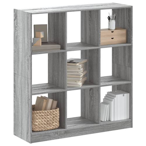 VIDAXL - Bibliothèque - Sonoma - Gris - 102x32x108 cm - Image 3