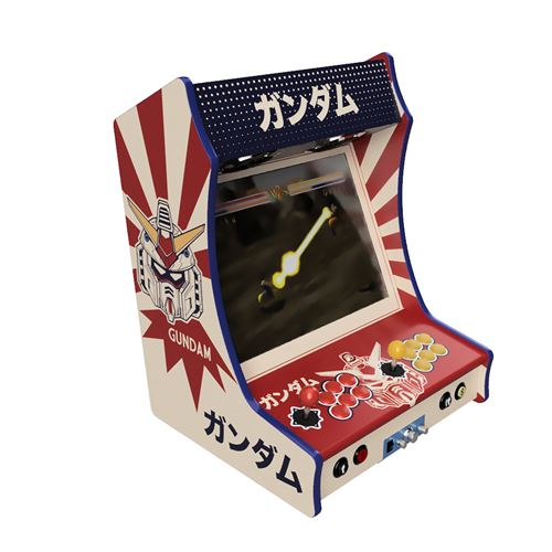 Fabulous Arcade - Borne Arcade Format Bartop Ecran 19 Haut de Gamme Joystiks Boutons SANWA Modéle VINTAGE GUNDAM