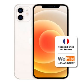 Apple iphone 12 - Grade B - 256GB - Blanc Reconditionné en France par WeFix - 1
