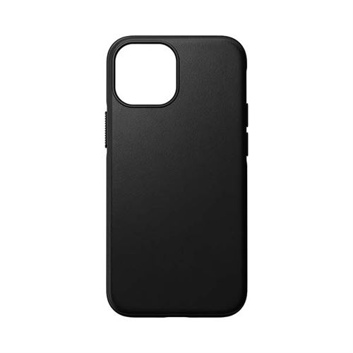 Coque pour iPhone 13 Mini Cuir Soft-touch Compatible MagSafe Horween Nomad Noir
