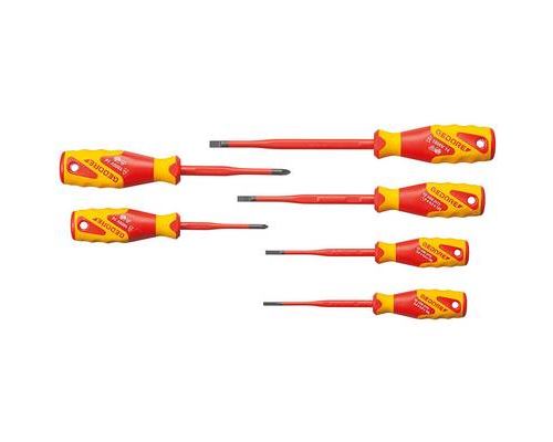 Gedore 2928728 VDE Screwdriver Set SLIM DRIVE 6 Pieces slotted + PZ