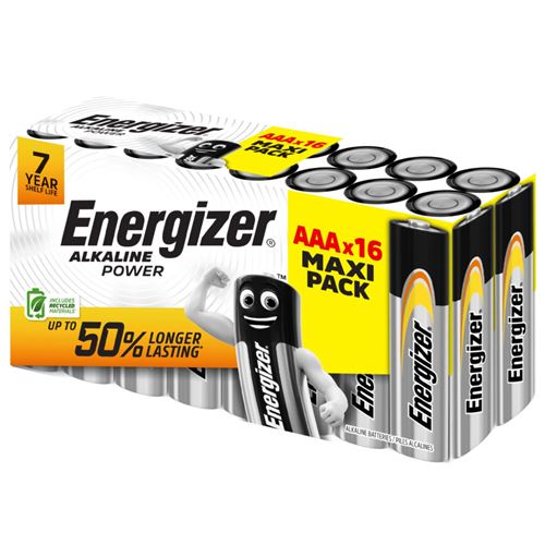 Energizer - Alcaline Power 16 piles AAA Family Pack