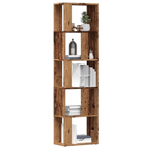 vidaXL Bibliothèque vieux bois 45x24x159 cm bois d'ingénierie855784