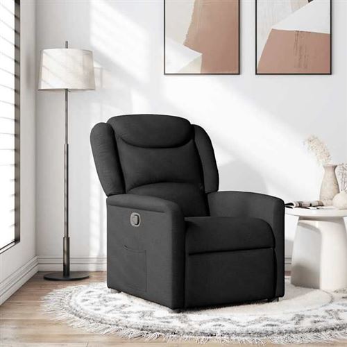 Non Communiqué Noir Vidaxl Fauteuil Réglable Tissu