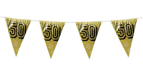 Boland Ligne drapeau holographique 50 ans or 8 mètres