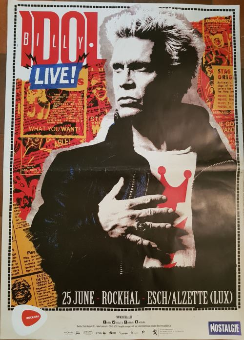 Billy IDOL - Tour 2018 - AFFICHE