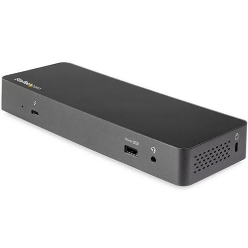 startech thunderbolt 3 docking station usb-c (3.1 gen 1+2) adaptable noir