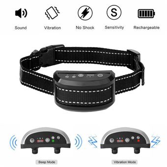Collier Anti-aboiement Chien Collier de Dressage Animal Batterie 
