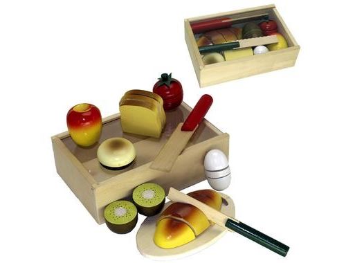 Set Petit Déjeuner À Découper Jouet En Bois Enfant 3 Ans +