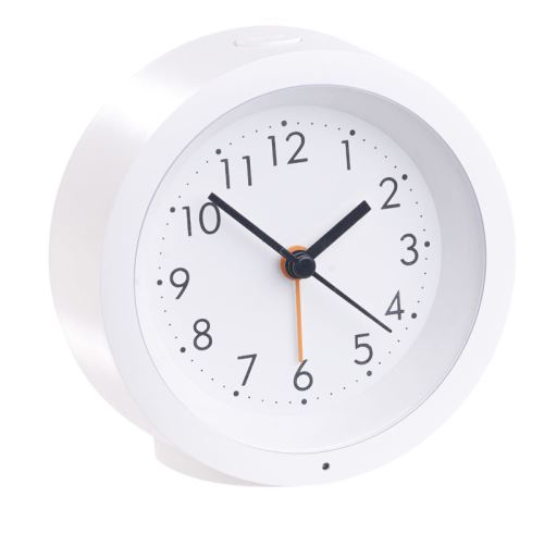 Réveil à quartz rechargeable silencieux avec cadran éclairé