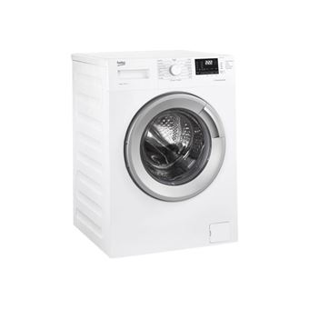 Beko WTV8712BS1W - Machine à laver - largeur : 60 cm - profondeur : 59 cm - hauteur : 84 cm - chargement frontal - 55 litres - 8 kg - 1400 tours/min - blanc/argent