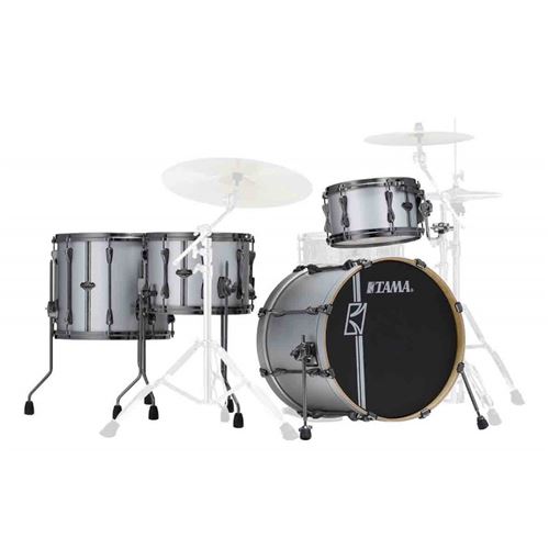 Tama Superstar Hyper-Drive Duo ML40HZBN2-SSV Satin Silver - Batterie acoustique 4 fûts ( sans caisse claire )