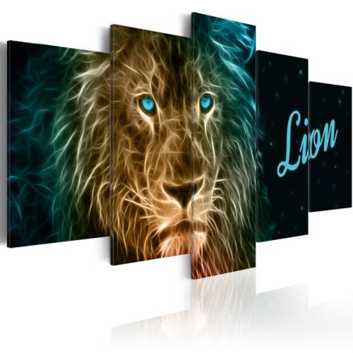 Tableau - Gold lion .Taille : 200x100