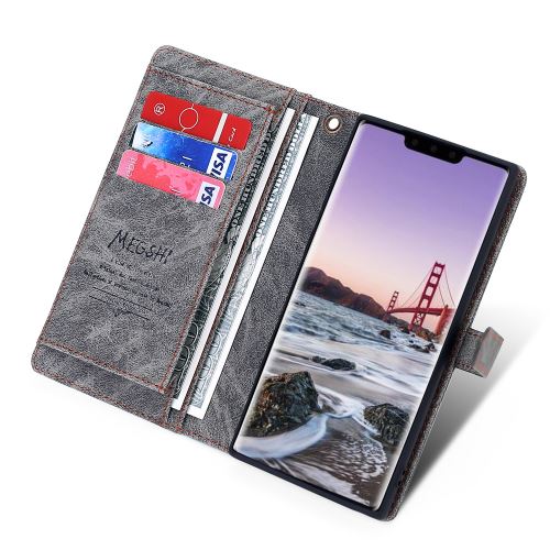 Coque en cuir Folio avec multi-fente pour Apple iPhone 11 Pro 5.8 - Gris