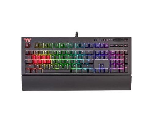 TT Premium X1 RGB Clavier rétro-éclairé USB Grèce key switch: CHERRY MX Blue noir