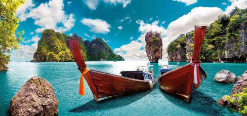 Puzzle adulte 3000 pieces paysage coin paradisiaque de phuket : mer - educa  collection panorama pays thailande - Puzzle - Achat & prix